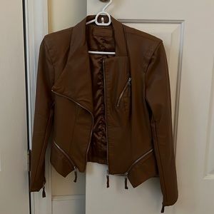 Nordstrom Brown Leather Jacket
